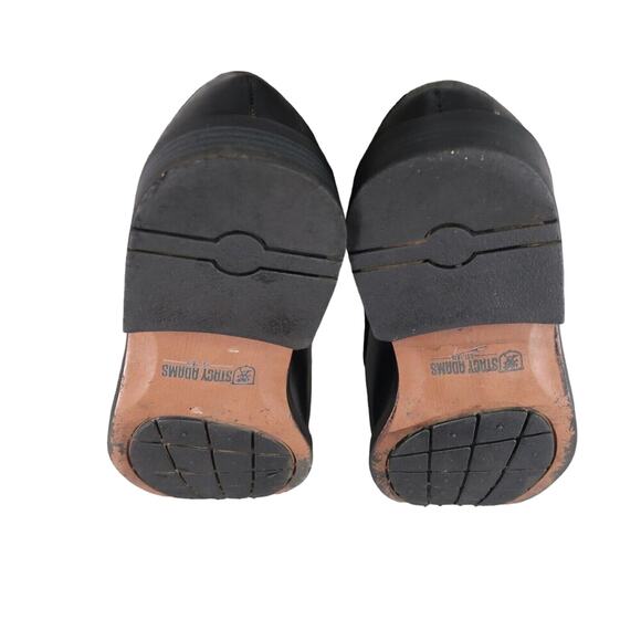 Stacy Adams Shoe Mens 8 Oxford Dress Formal Leather Square Toe Derby Calhoun Moc - Picture 13 of 15